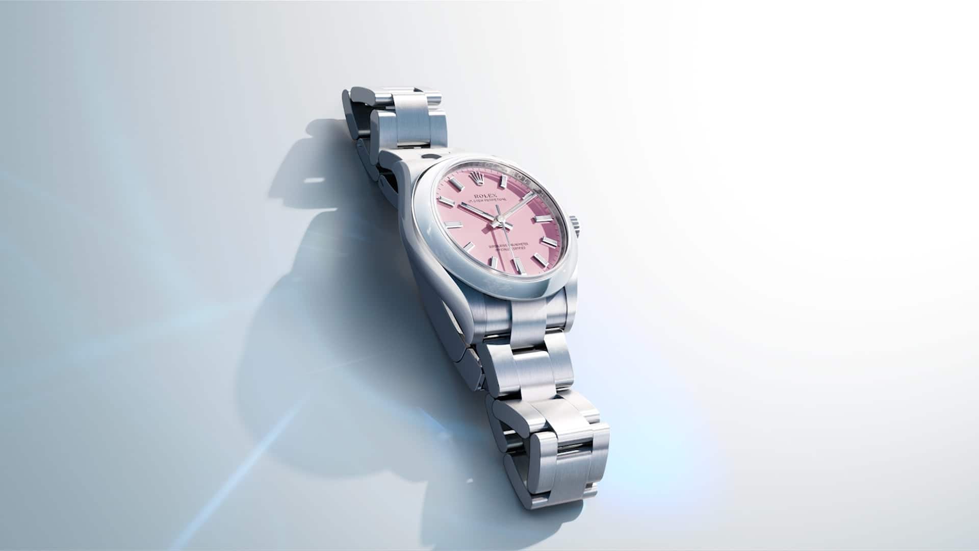 Esfera rosa del Oyster Perpetual