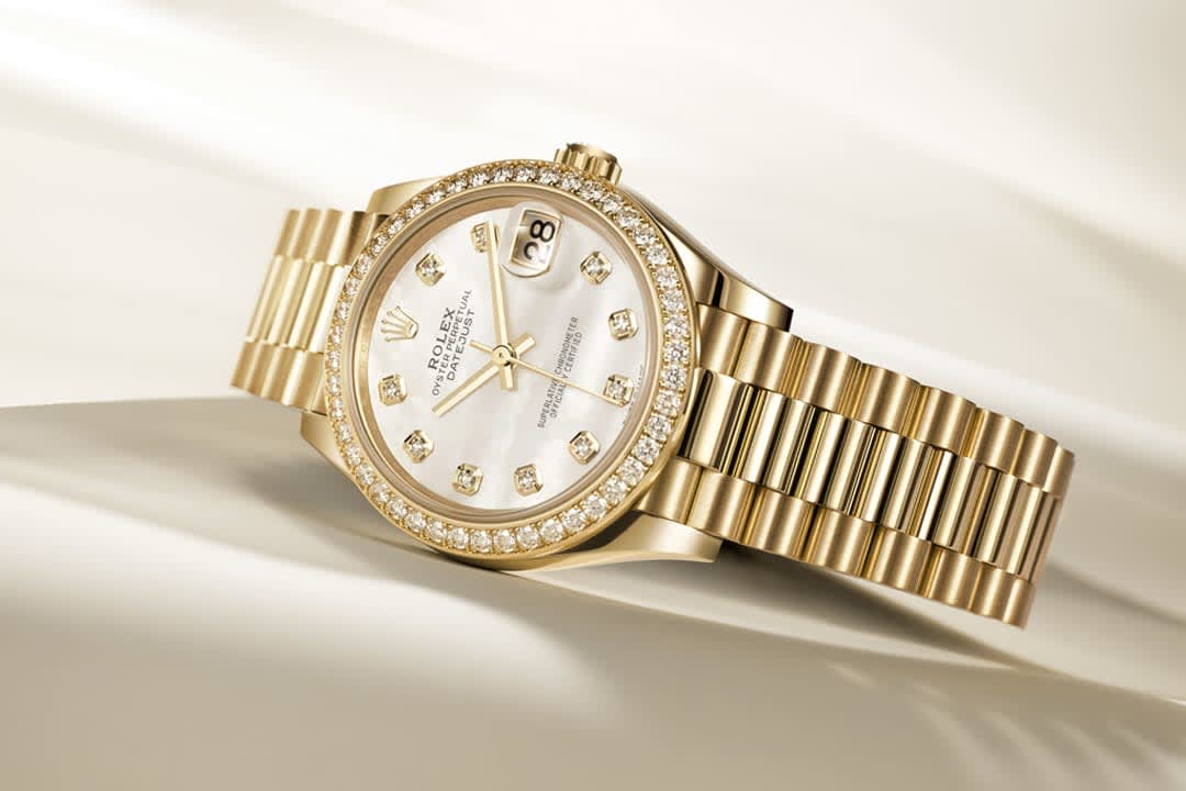 Rolex oyster perpetual datejust superlative chronometer officially certified with diamonds online