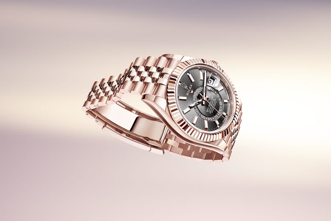 Rolex sky dweller with diamonds discount