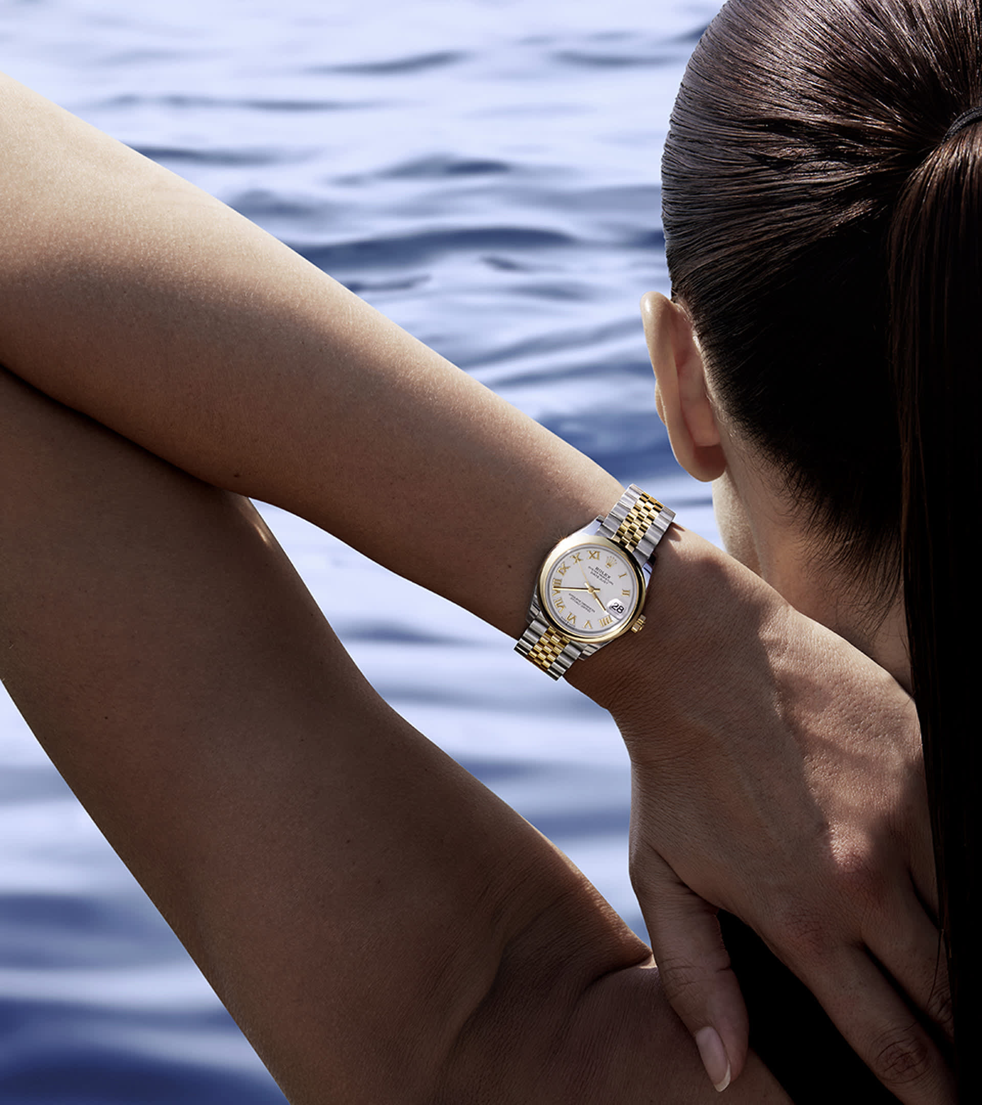 Rolex lady datejust 28 on wrist new arrivals