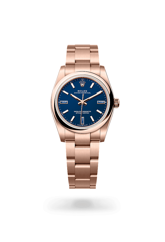 Oyster Perpetual 34 - Oyster, 34 mm, Everose gold - New model