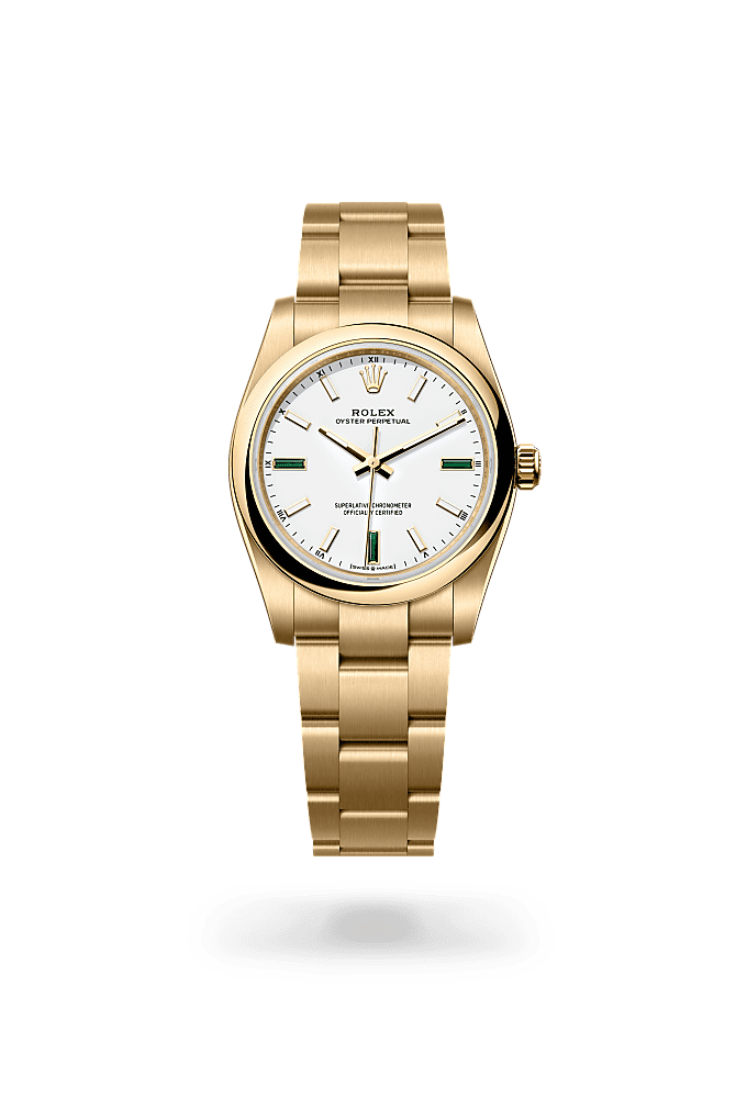 Oyster Perpetual 34 - Oyster, 34 mm, yellow gold - New model