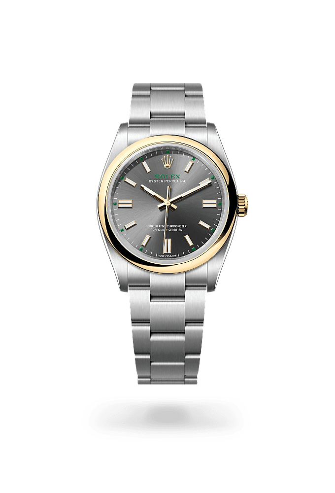 Oyster Perpetual 36 - Oyster, 36 mm, Oystersteel and yellow gold - New model