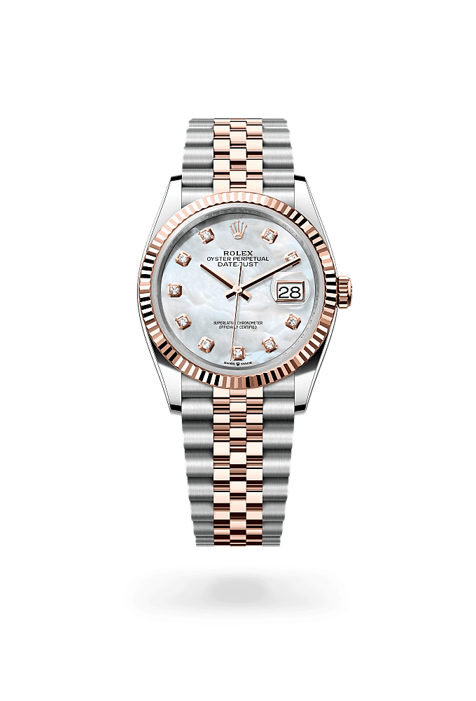 Datejust 36 - Oyster, 36 mm, Oystersteel and Everose gold