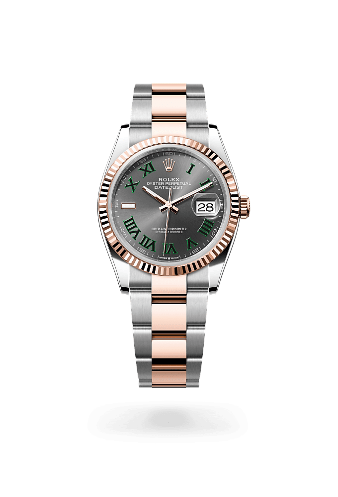 Datejust 36 - Oyster, 36 mm, Oystersteel and Everose gold