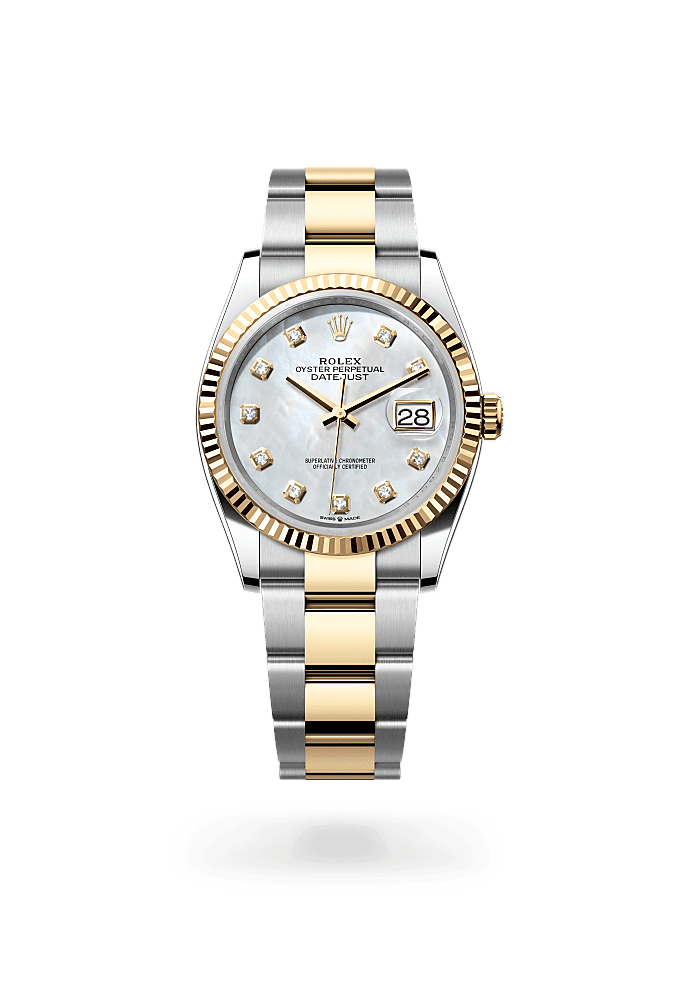 Datejust 36 - Oyster, 36 mm, Oystersteel and yellow gold