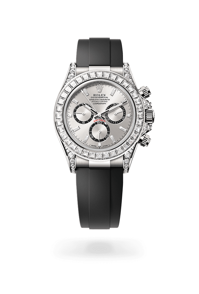 Cosmograph Daytona - Oyster, 40 mm, white gold and diamonds