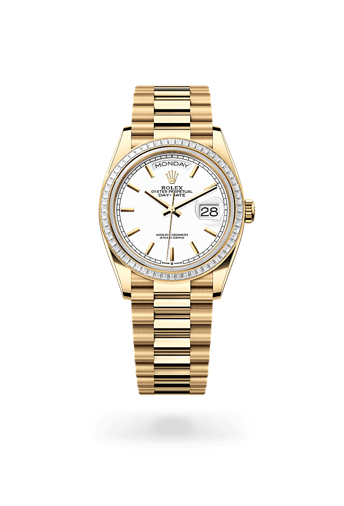 Day-Date 36 - Oyster, 36 mm, yellow gold and diamonds