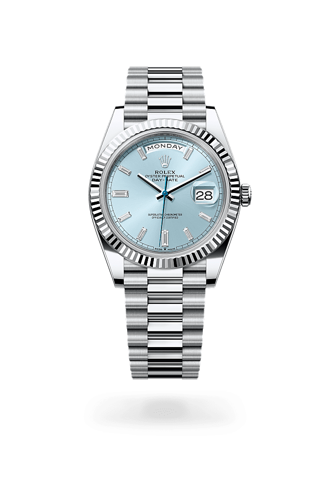 Day-Date 40 - Oyster, 40 mm, platinum