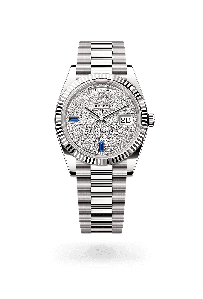 Day-Date 40 - Oyster, 40 mm, white gold