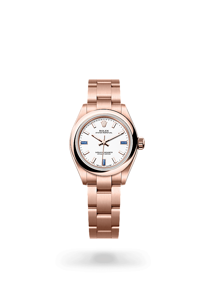Oyster Perpetual 28 - Oyster, 28 mm, Everose gold - New model