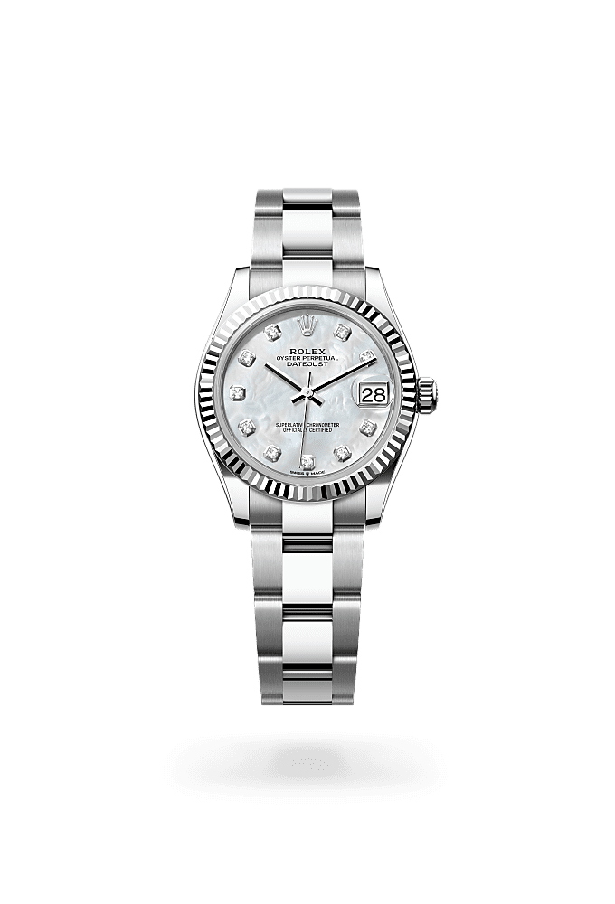 Datejust 31 - Oyster, 31 mm, Oystersteel and white gold