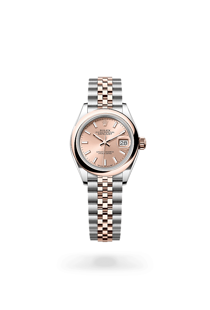 Lady-Datejust - Oyster, 28 mm, Oystersteel and Everose gold