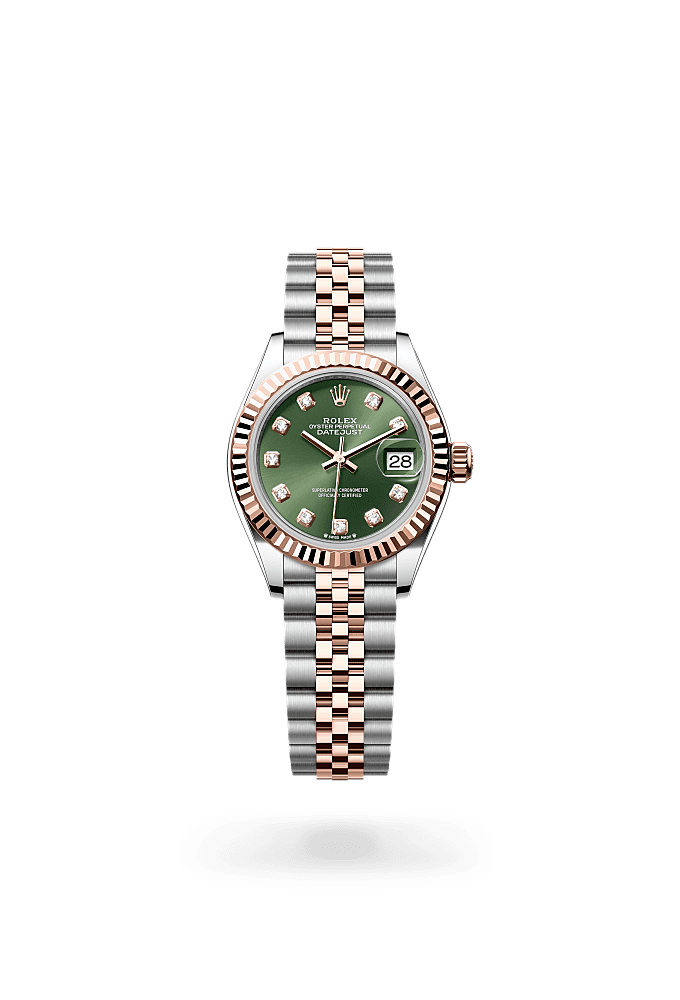 Lady-Datejust - Oyster, 28 mm, Oystersteel and Everose gold