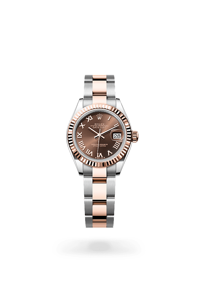 Lady-Datejust - Oyster, 28 mm, Oystersteel and Everose gold