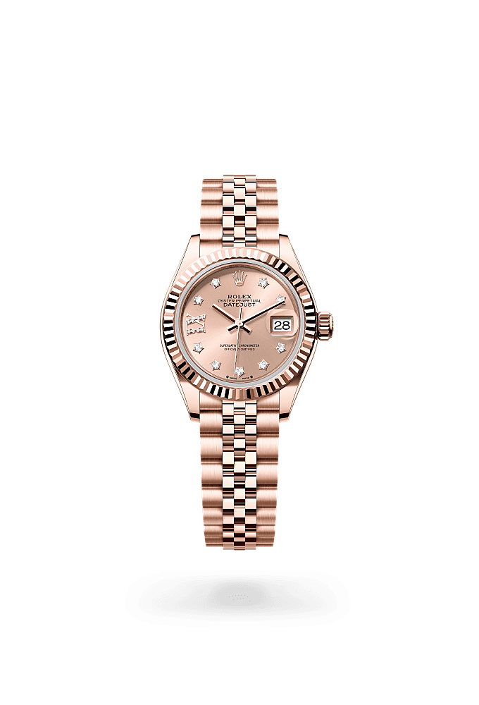 Lady-Datejust - Oyster, 28 mm, Everose gold