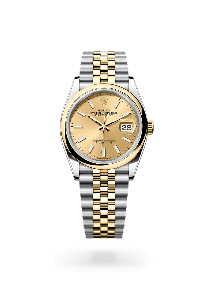 Datejust 36 - Oyster, 36 mm, Oystersteel and yellow gold