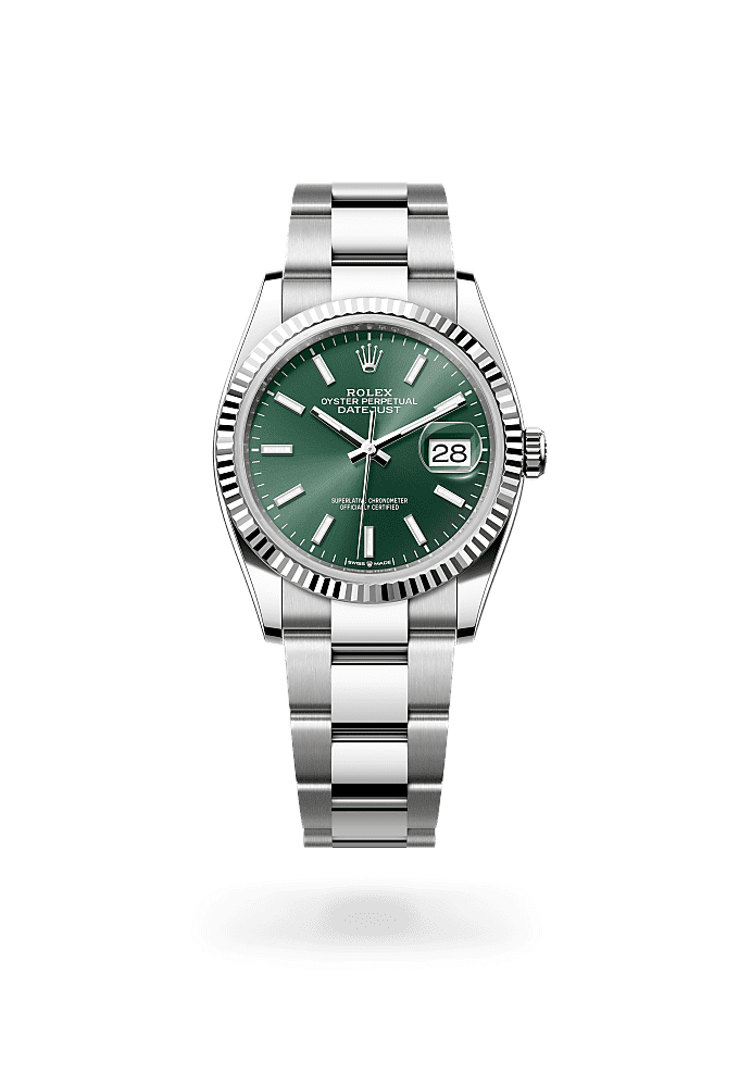 Datejust 36 - Oyster, 36 mm, Oystersteel and white gold