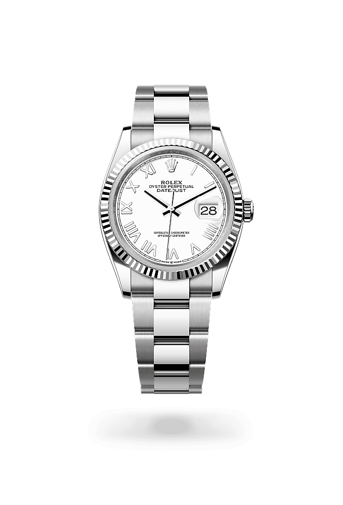 Datejust 36 - Oyster, 36 mm, Oystersteel and white gold - New model