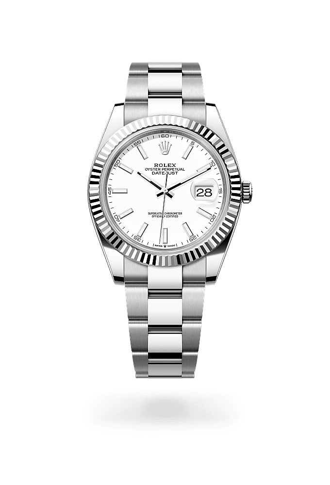 Datejust 41 - Oyster, 41 mm, Oystersteel and white gold