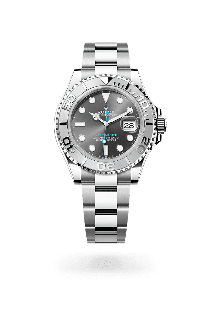 Yacht-Master 40, Oyster, 40 mm, acero Oystersteel y platino, Esfera : Pizarra, Rolex