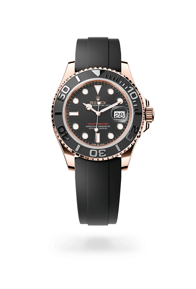 Yacht-Master 40, Oyster, 40 mm, Everose altın, Kadran : Yoğun siyah, Rolex