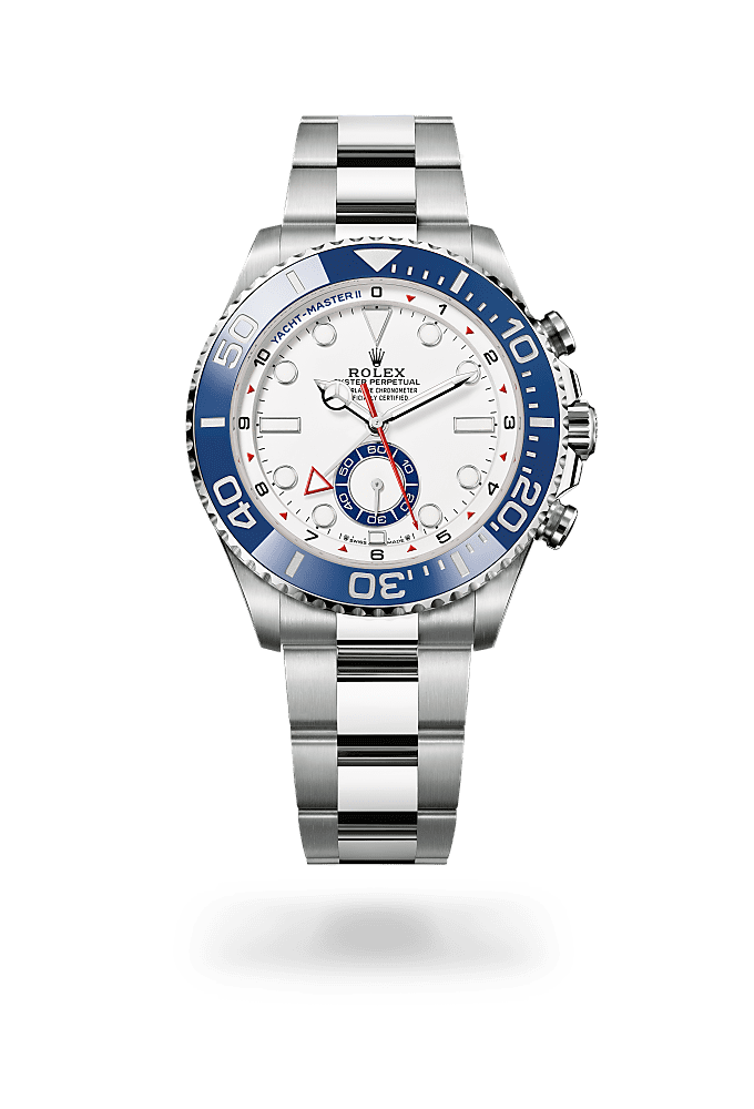 Yacht-Master II, Oyster, 44 mm, acciaio Oystersteel, Quadrante : Bianco, Rolex