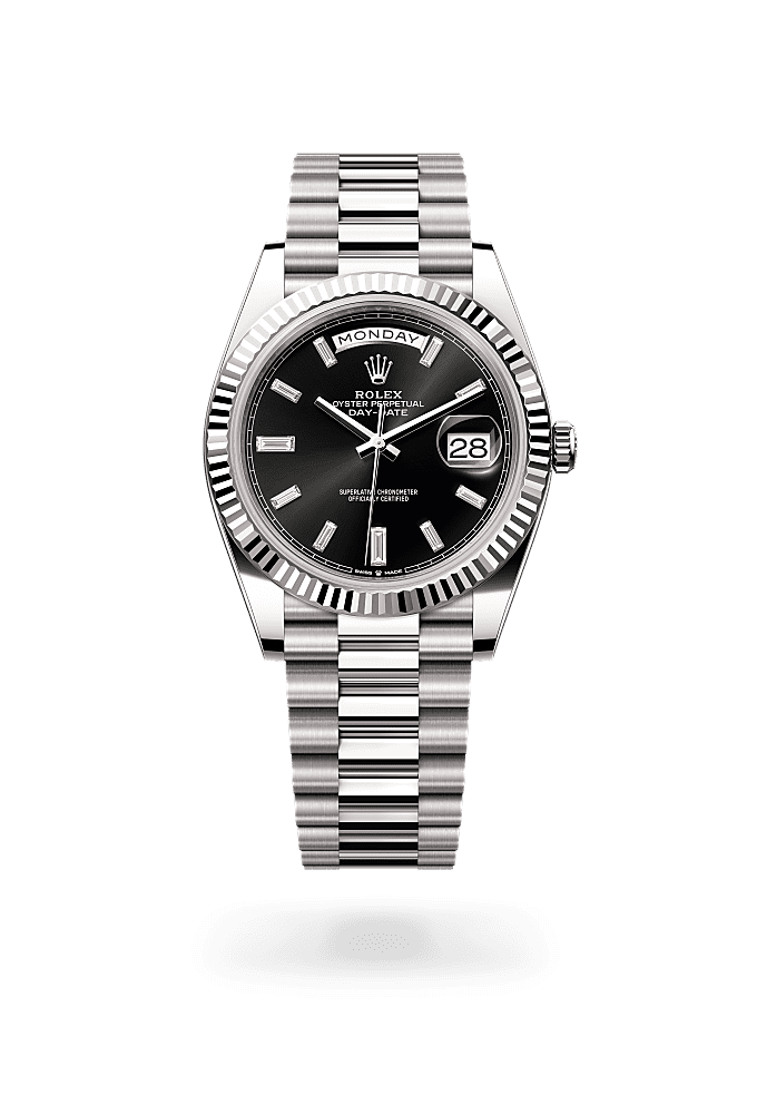 Day-Date 40 - Oyster, 40 mm, white gold