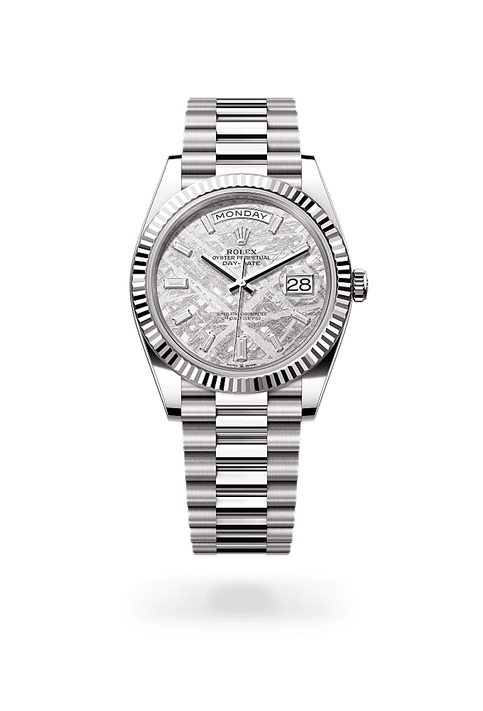 Day-Date 40 - Oyster, 40 mm, white gold
