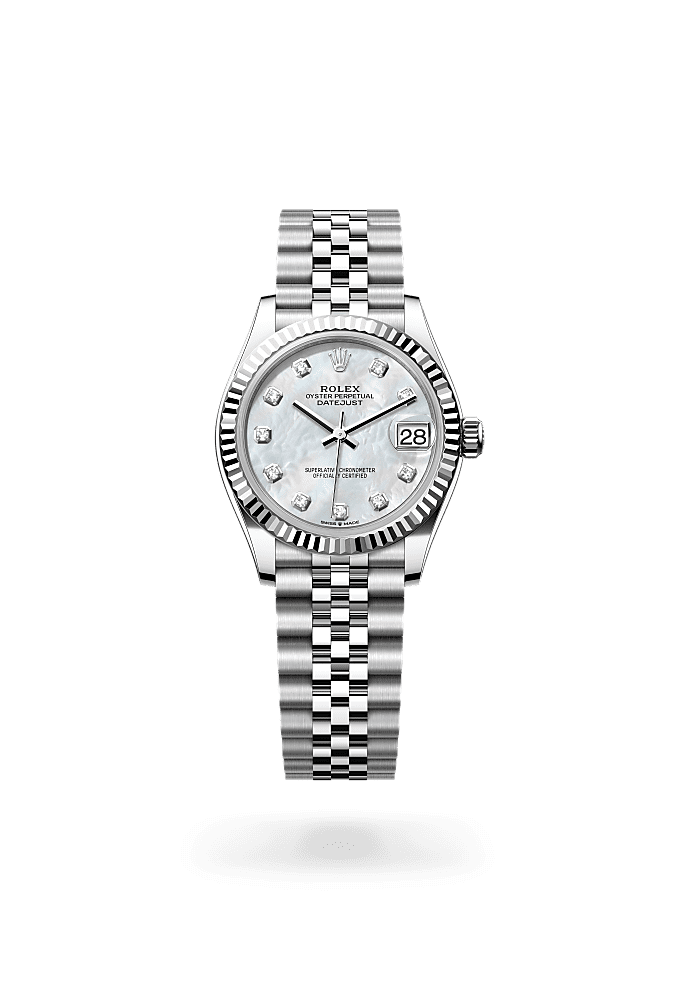 Datejust 31 - Oyster, 31 mm, Oystersteel and white gold
