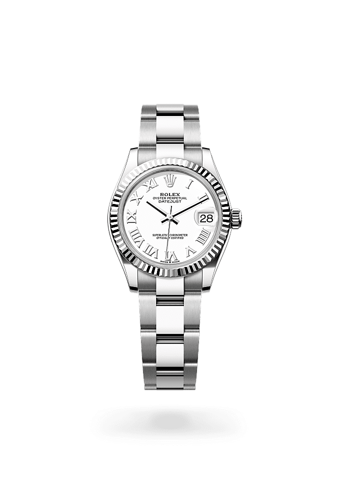 Datejust 31 - Oyster, 31 mm, Oystersteel and white gold