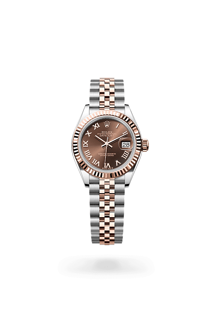 Lady-Datejust - Oyster, 28 mm, Oystersteel and Everose gold
