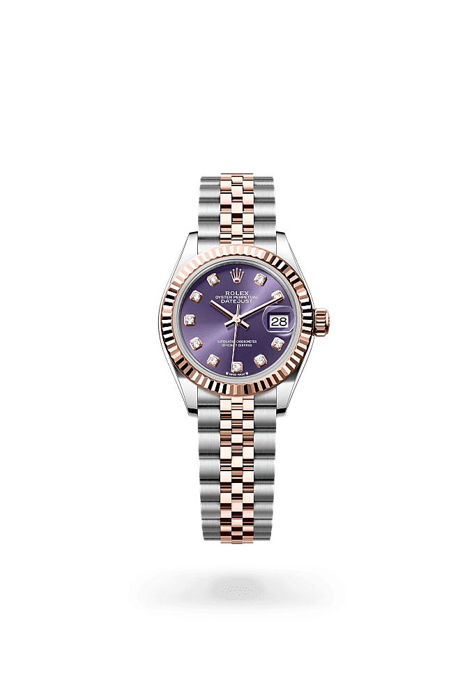Lady-Datejust - Oyster, 28 mm, Oystersteel and Everose gold