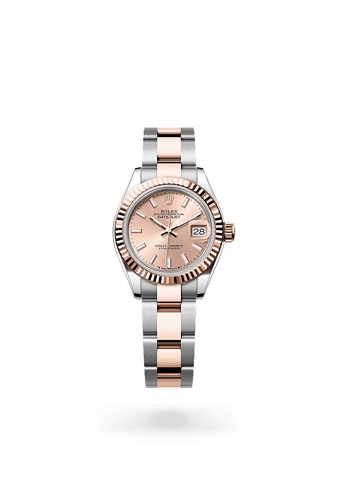 Lady-Datejust - Oyster, 28 mm, Oystersteel and Everose gold