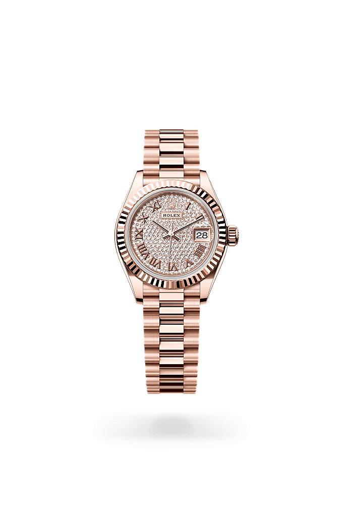 Lady-Datejust - Oyster, 28 mm, Everose gold