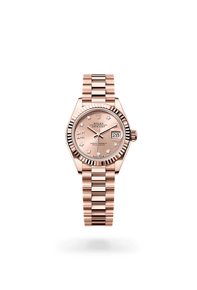 Lady-Datejust - Oyster, 28 mm, Everose gold