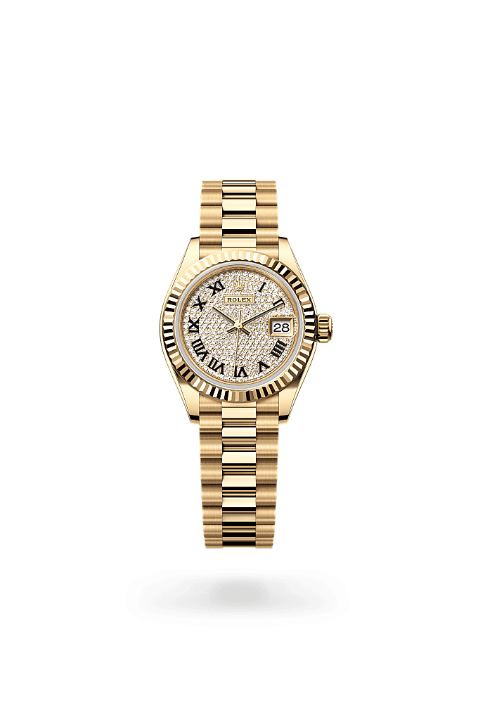 Lady-Datejust - Oyster, 28 mm, yellow gold