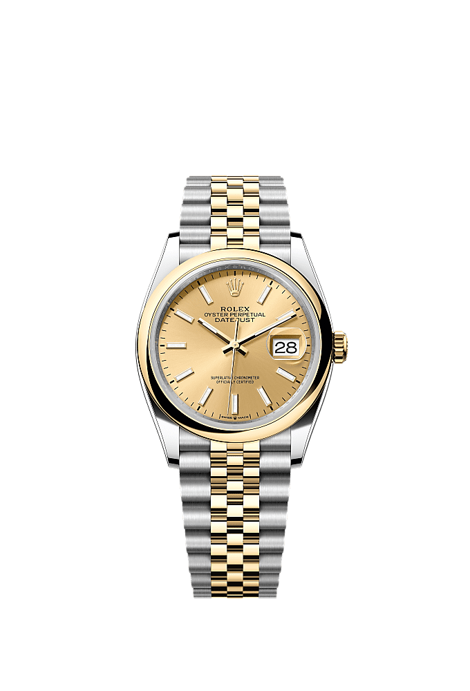 Rolex Datejust 36 yellow Rolesor smooth 6