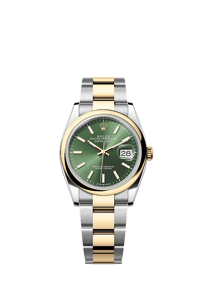 Rolex Datejust 36 yellow Rolesor smooth 9