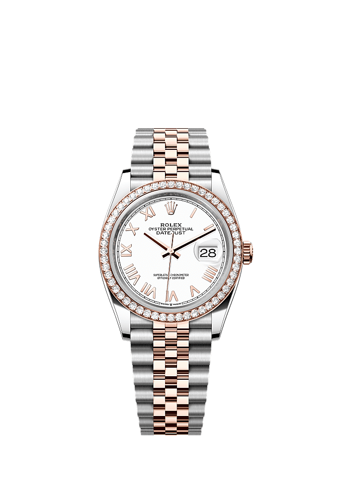 Rolex Datejust 36 diamond Everose Rolesor 12