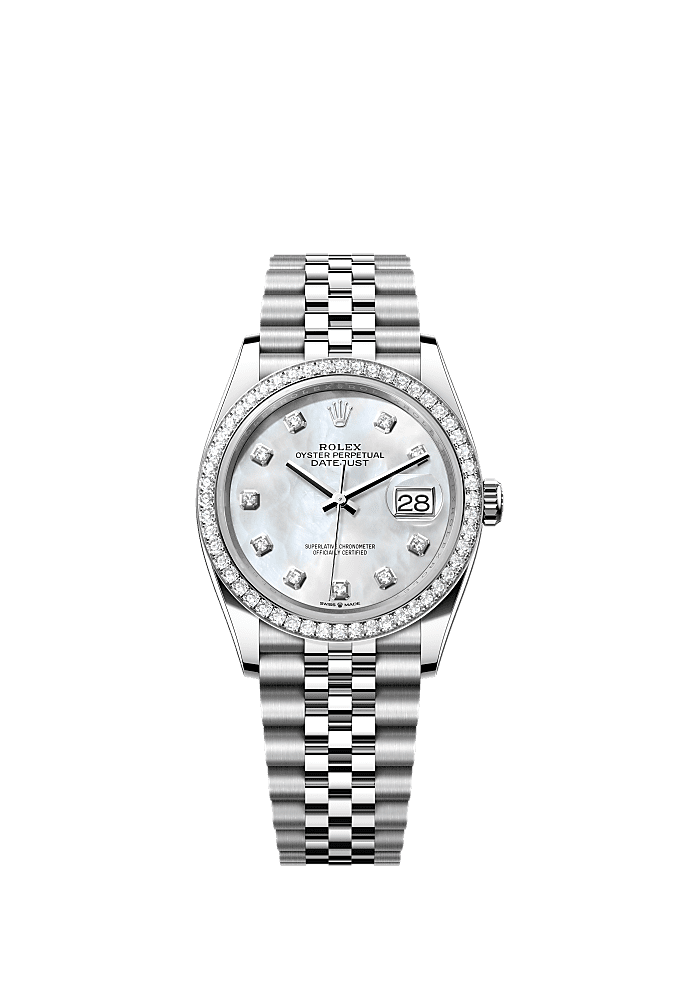 Rolex Datejust 36 diamond white Rolesor 9