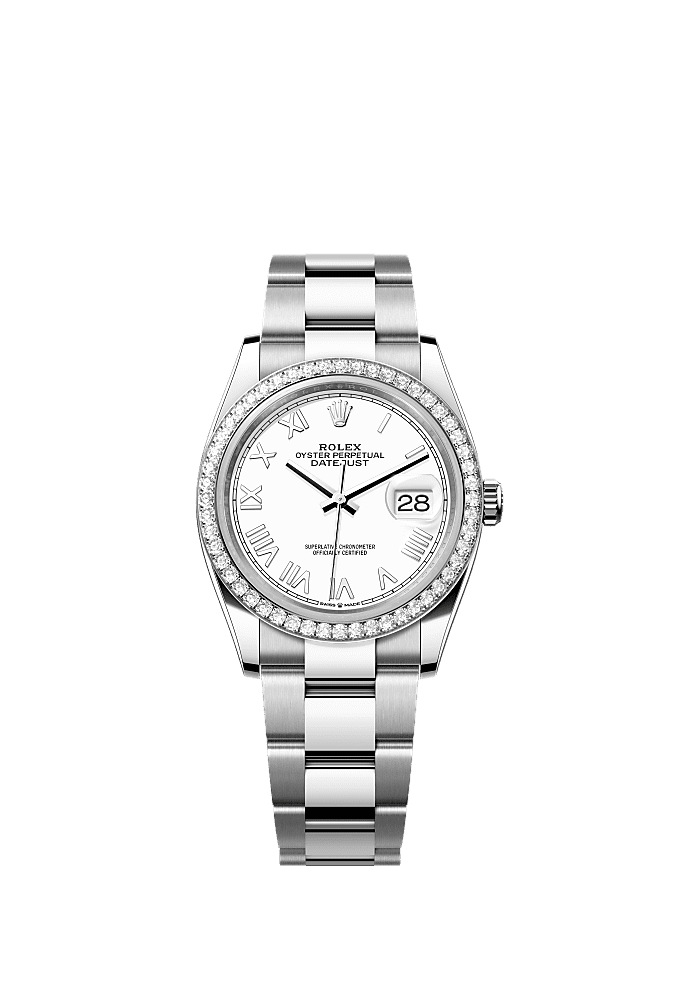 Rolex Datejust 36 diamond white Rolesor 10