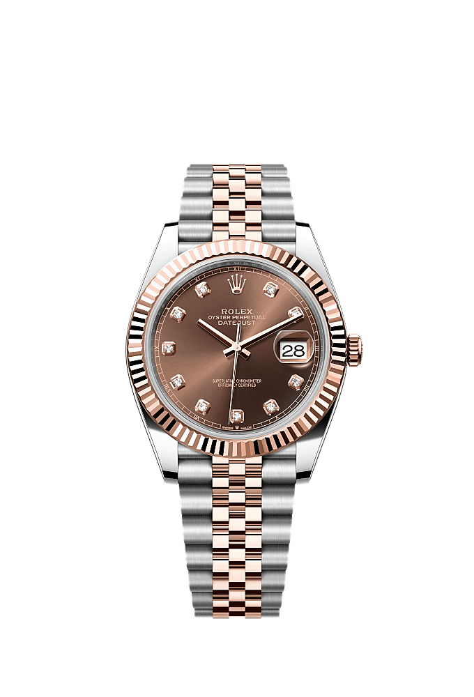Rolex Datejust 41 Everose Rolesor fluted 4