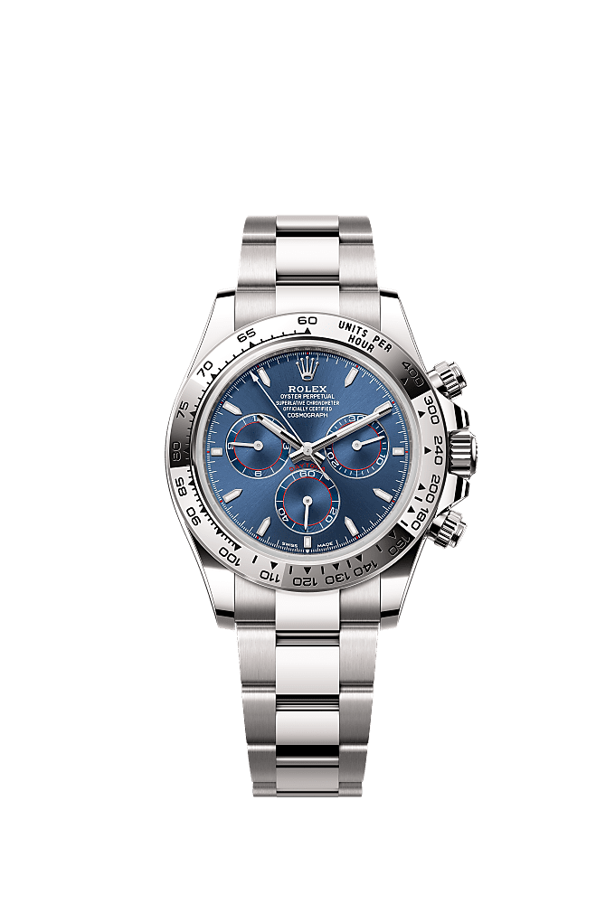 Rolex Daytona white gold blue