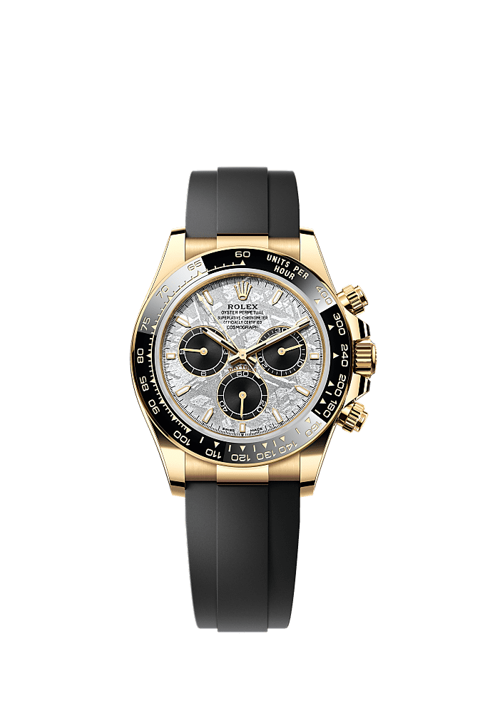 Rolex Daytona yellow gold meteorite