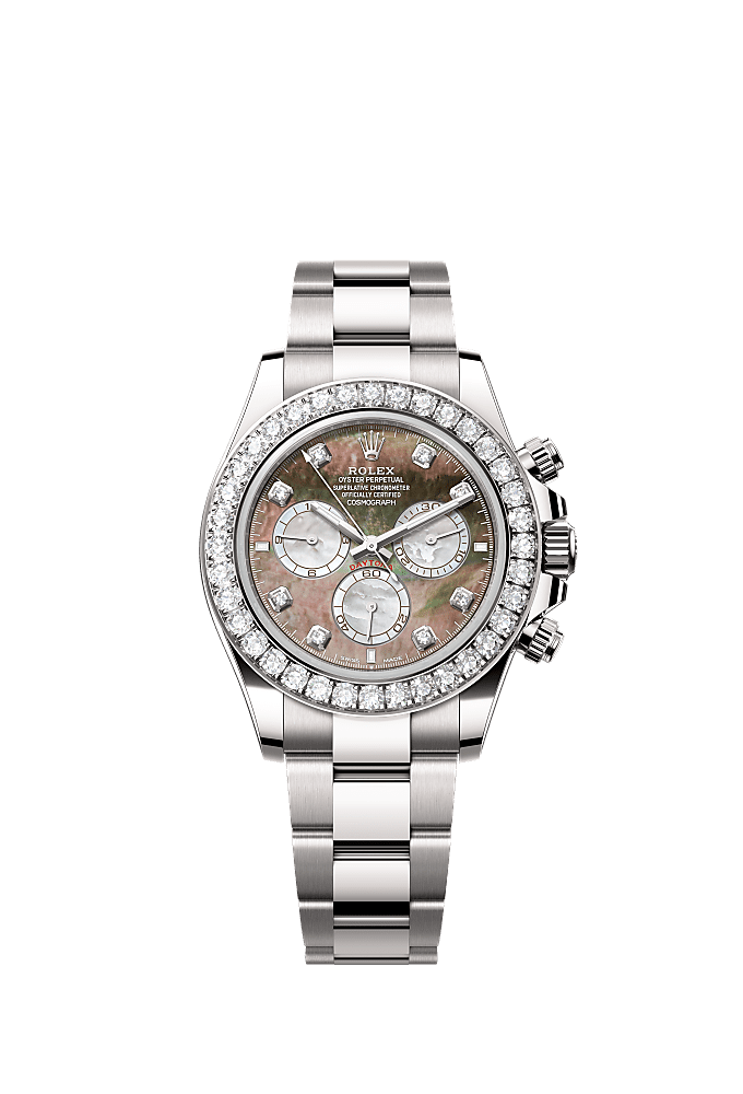Rolex Daytona white gold diamond bezel