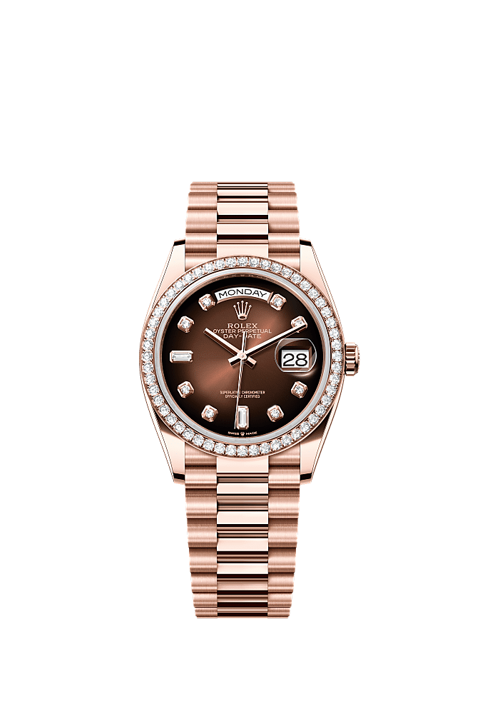 Rolex Day-Date 36 Everose diamond