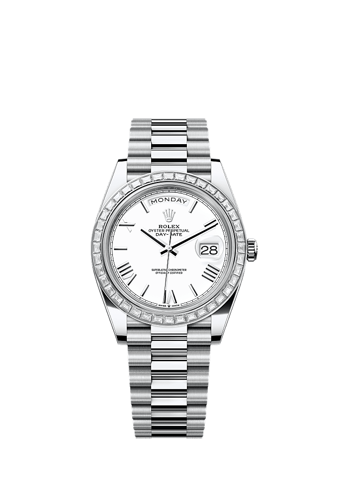Rolex Day-Date 40 platinum diamond dial
