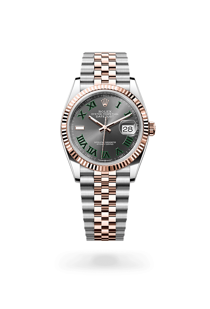 Rolex Datejust 36 watch: Oystersteel and Everose gold - m126231-0013