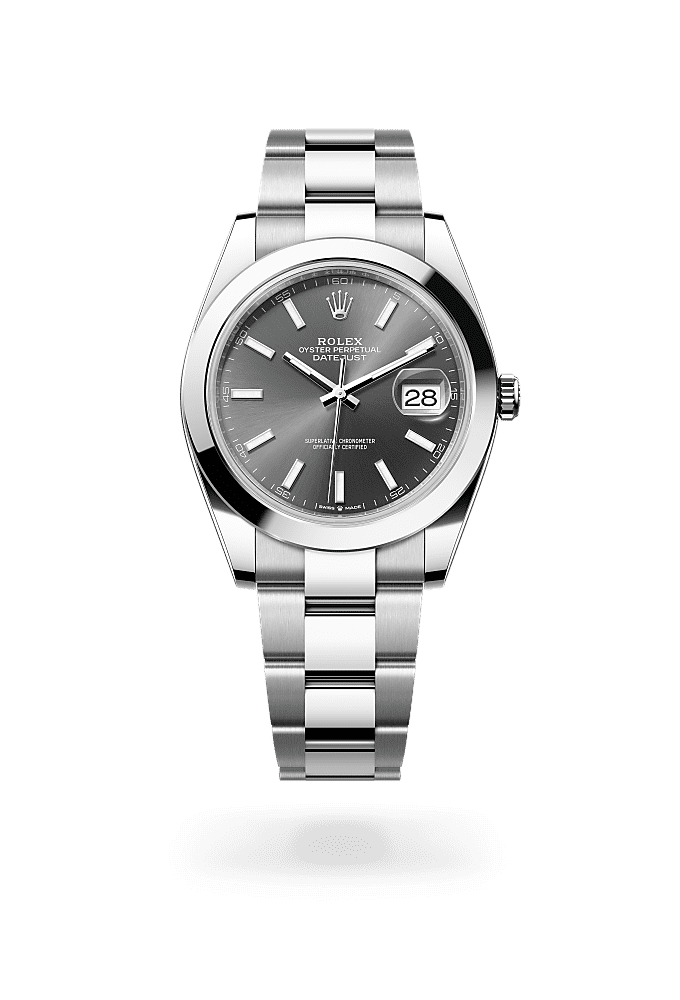 ROLEX デイトジャスト41 オイスターブレス ステンレス 72610 新品)ROLEX ロレックス デイトジャスト 41 126300 スレート